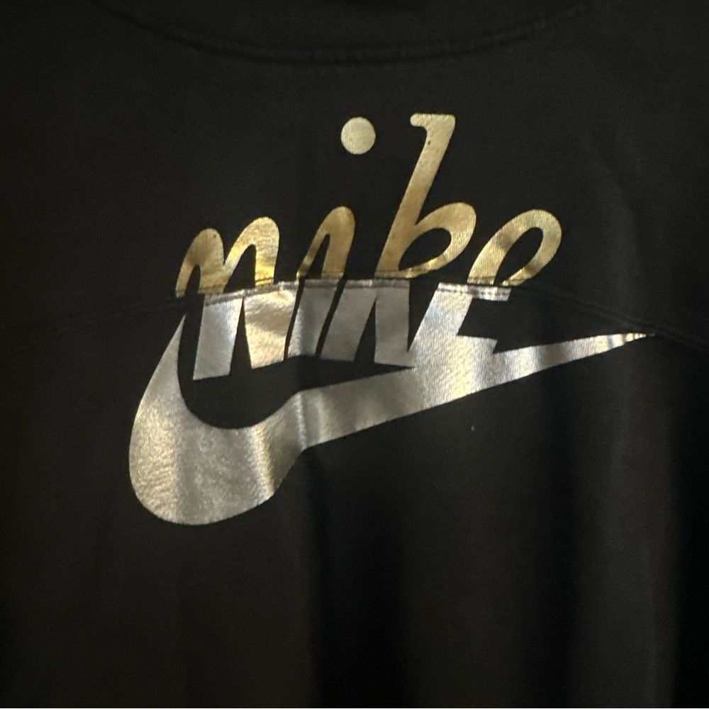 Womens Nike Hoodie Sweater L Large Black Athletic Gym Workout - Picture 2 of 7